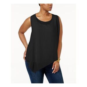 LOVE SCARLETT Womens Sleeveless Scoop Neck Tank Top